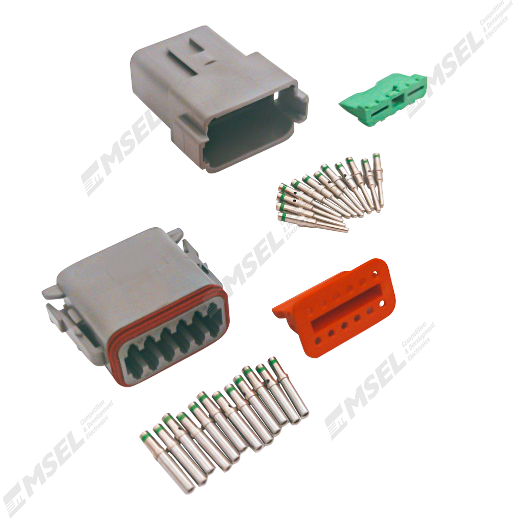 Deutsch DT 12-Way Connector Kit with Solid Contacts