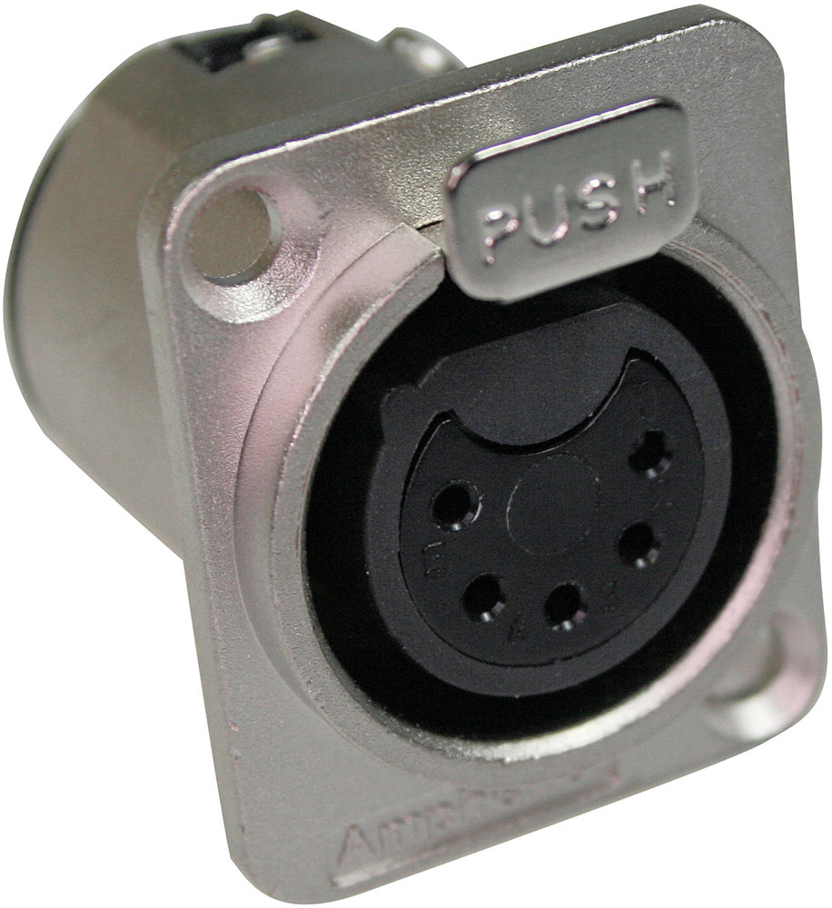 XLR Connector 5 Pin Panel Socket