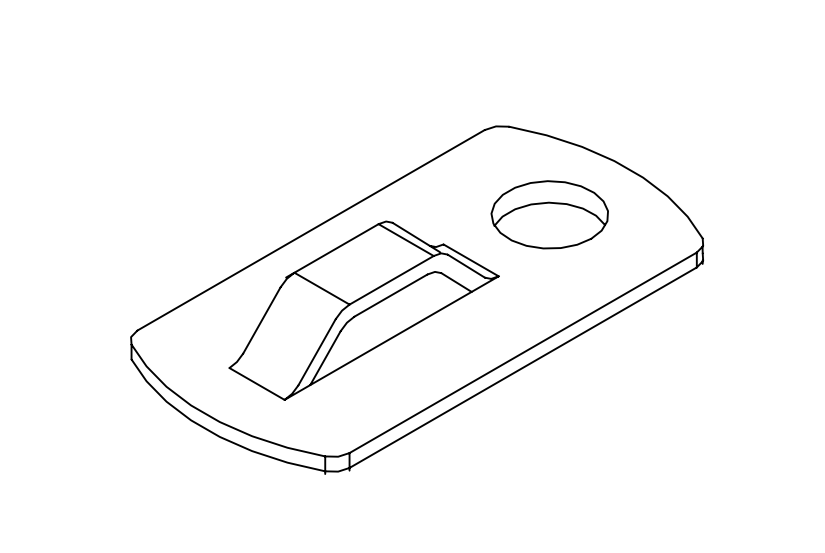 Aluminium Cable Tie Mount