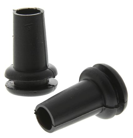 Bulkhead Panel Grommet 5mm for 9.5mm Hole - Black