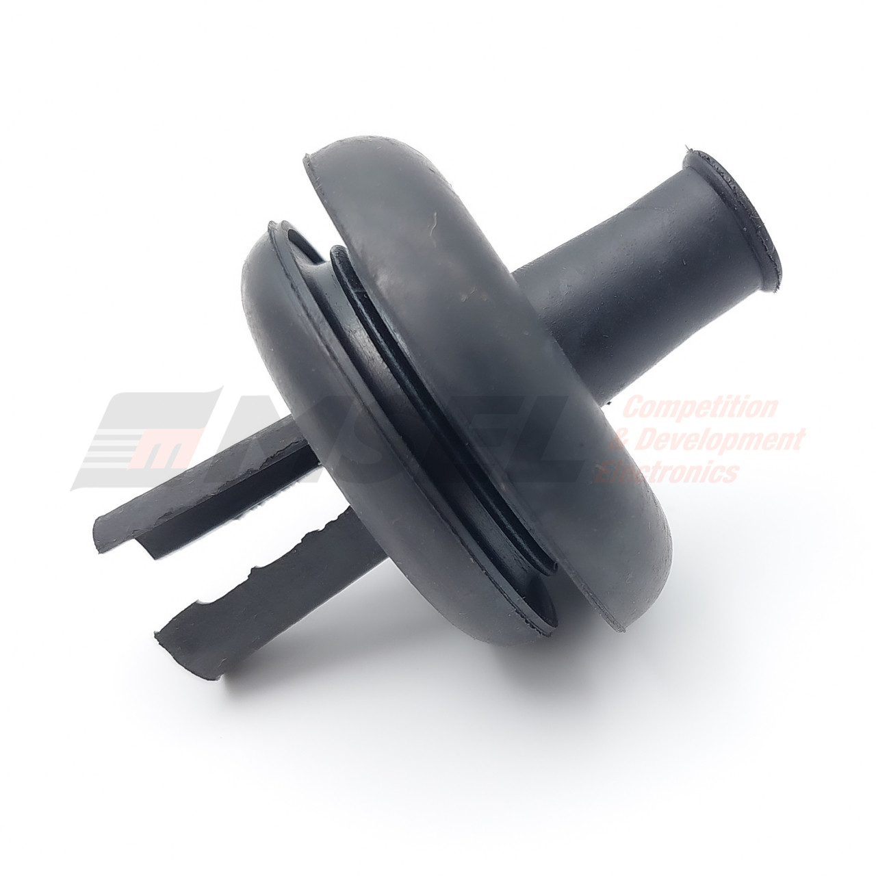 Bulkhead Panel Grommet - 10mm for 35mm Hole, 65mm Long - Black