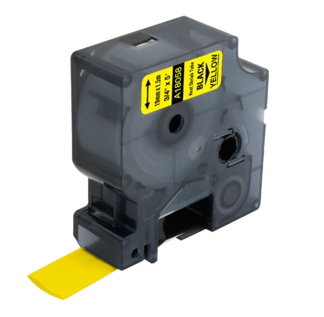 Rhino Compatible Heat Shrink Cartridge - 19mm x 1.5m - Yellow
