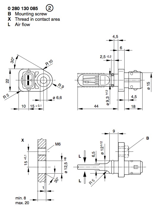 Bosch 085 Air Temperature Sensor Bosch 085 air temp sensor