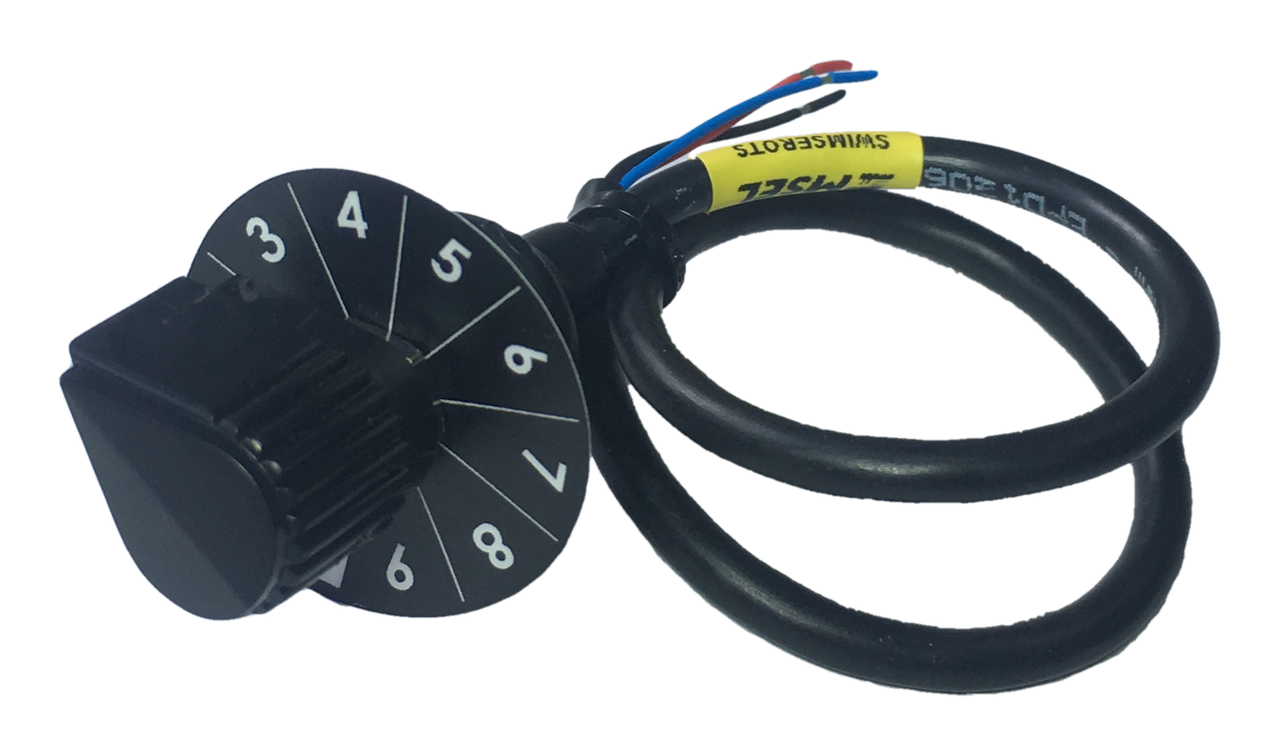MSEL 2-10 Position Rotary Switch with Straight Boot