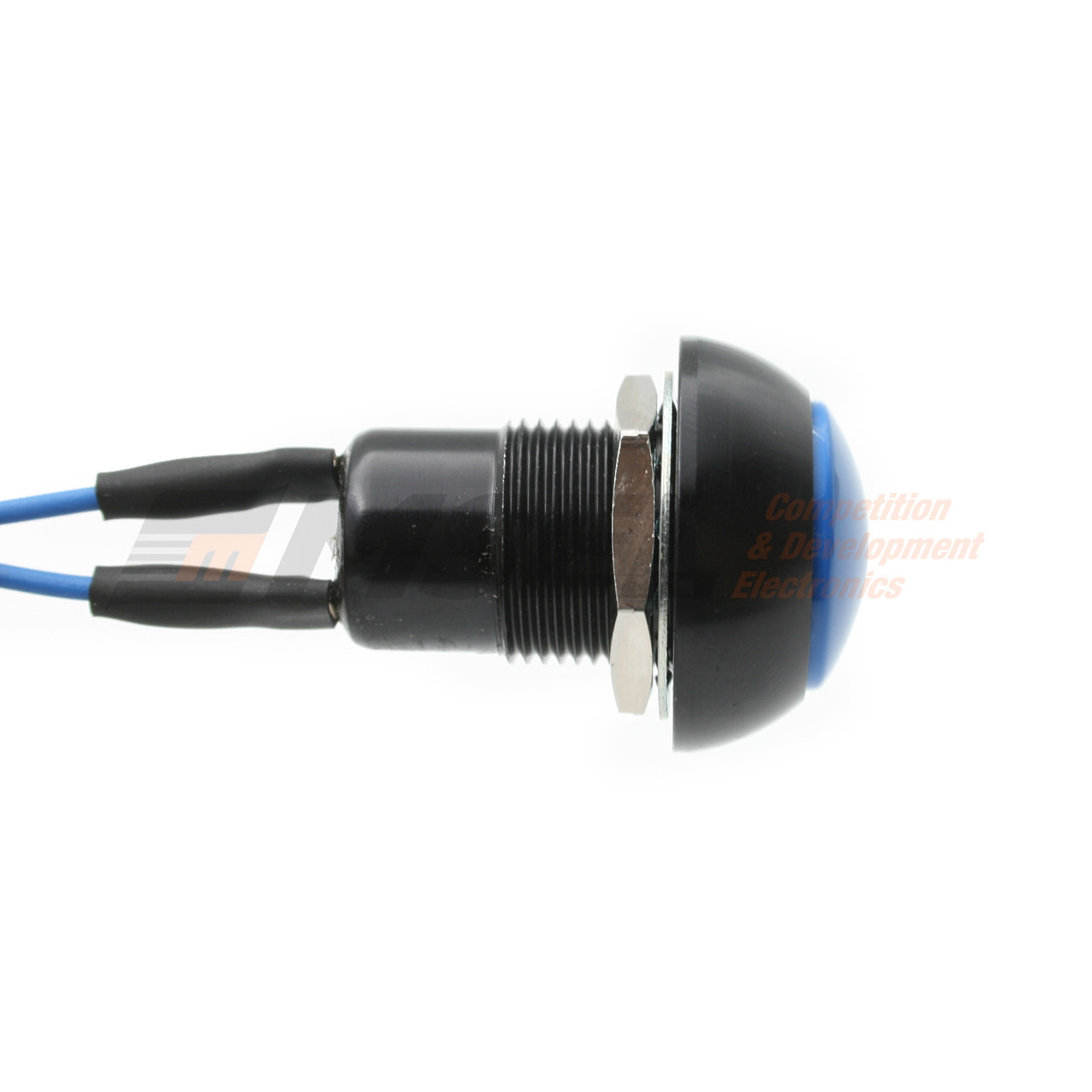 Otto Large Momentary Switch with Flylead - Blue