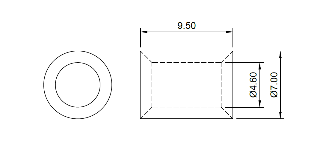 Parallel Barrel Splice - 8awg - 25 pack