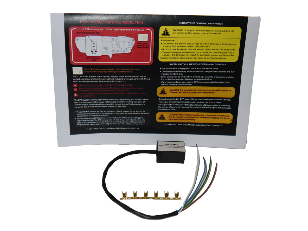 DPF Bypass System for Toyota Hiace from 2010 to 2015