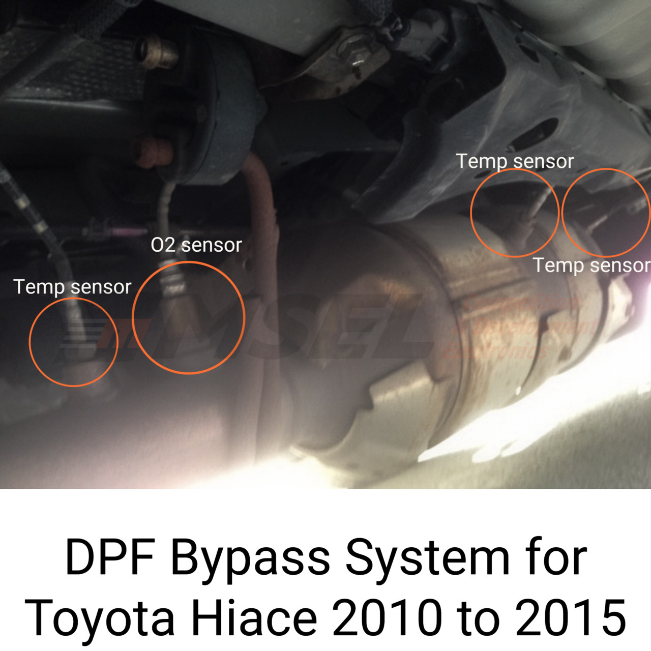 DPF Bypass System for Toyota Hiace from 2010 to 2015