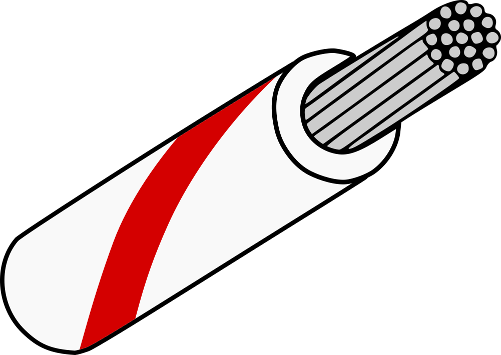 White with Red Stripe Mil Spec M22759/32-22-92 22AWG Wire