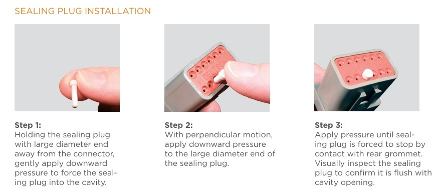 Deutsch DT / DTP Filler Plug Instructions