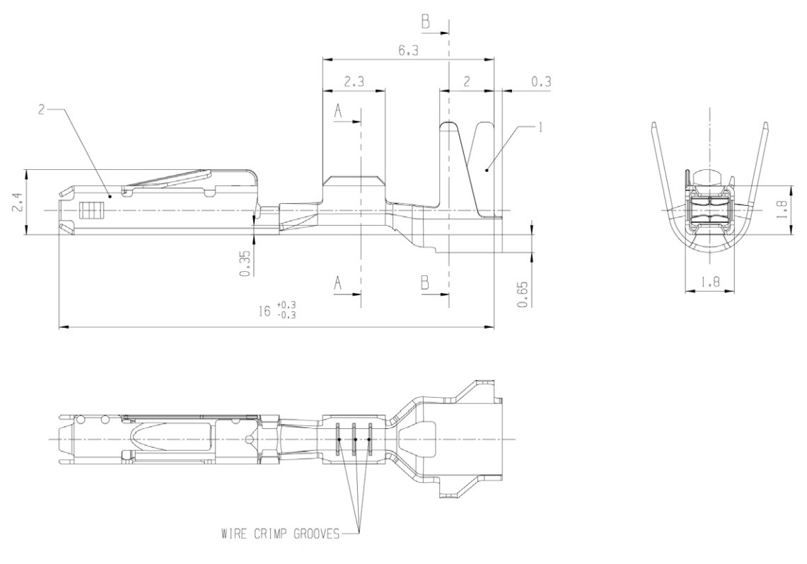 Bosch Matrix 1.2 Female Terminal - Seal Supporting