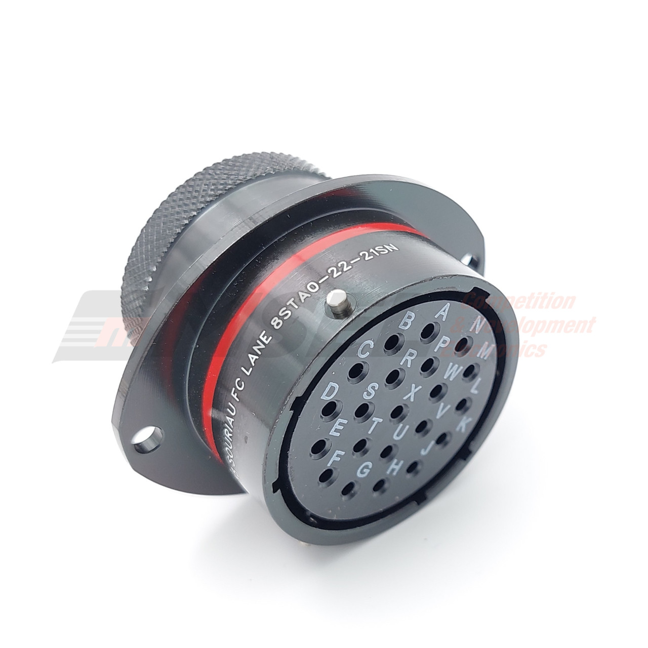 Autosport 21-Way Bulkhead Connector with Size 16 Sockets - Red