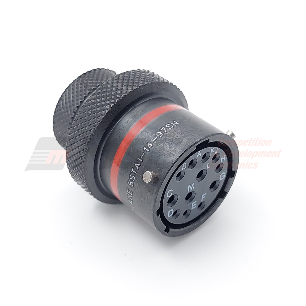 Autosport 12-Way Mixed In-line Receptacle with 8x size 20 & 4x size 16  Sockets - Red