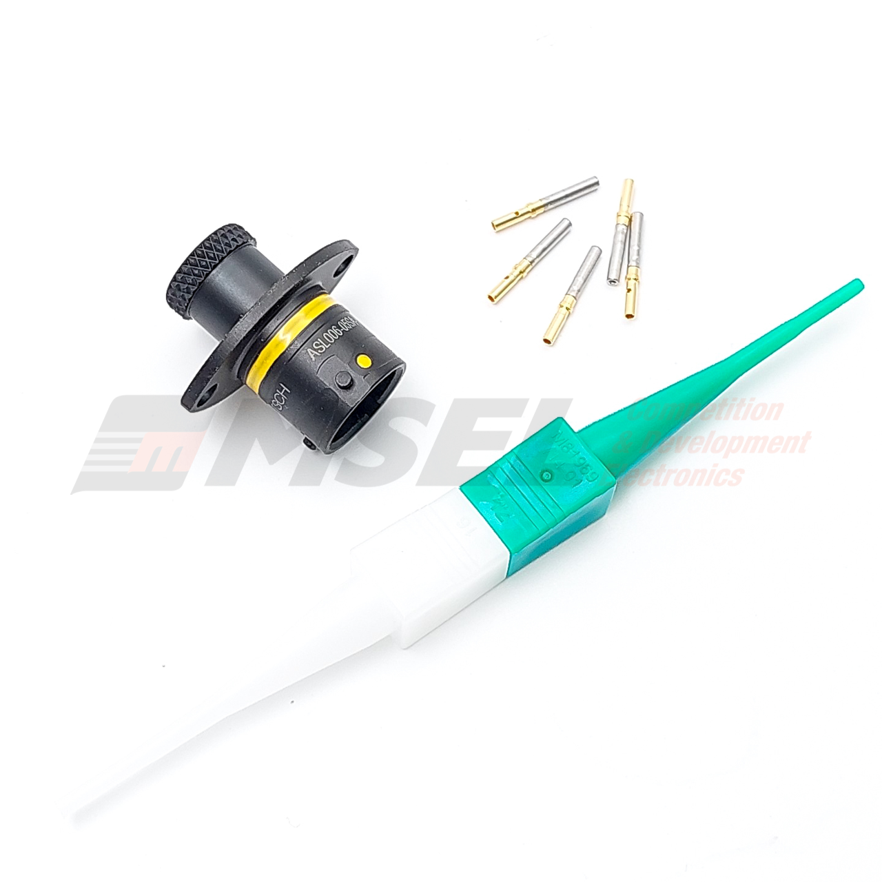 Deutsch Autosport Lite 5-Way Bulkhead Connector with Size 23 Sockets - Yellow