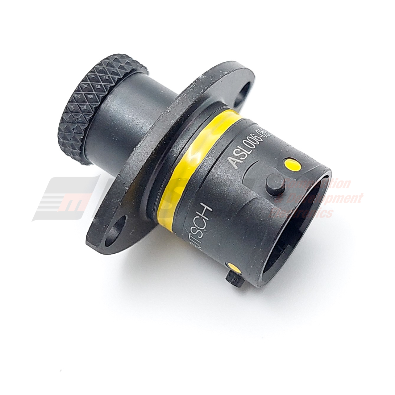 Deutsch Autosport Lite 5-Way Bulkhead Connector with Size 23 Sockets - Yellow