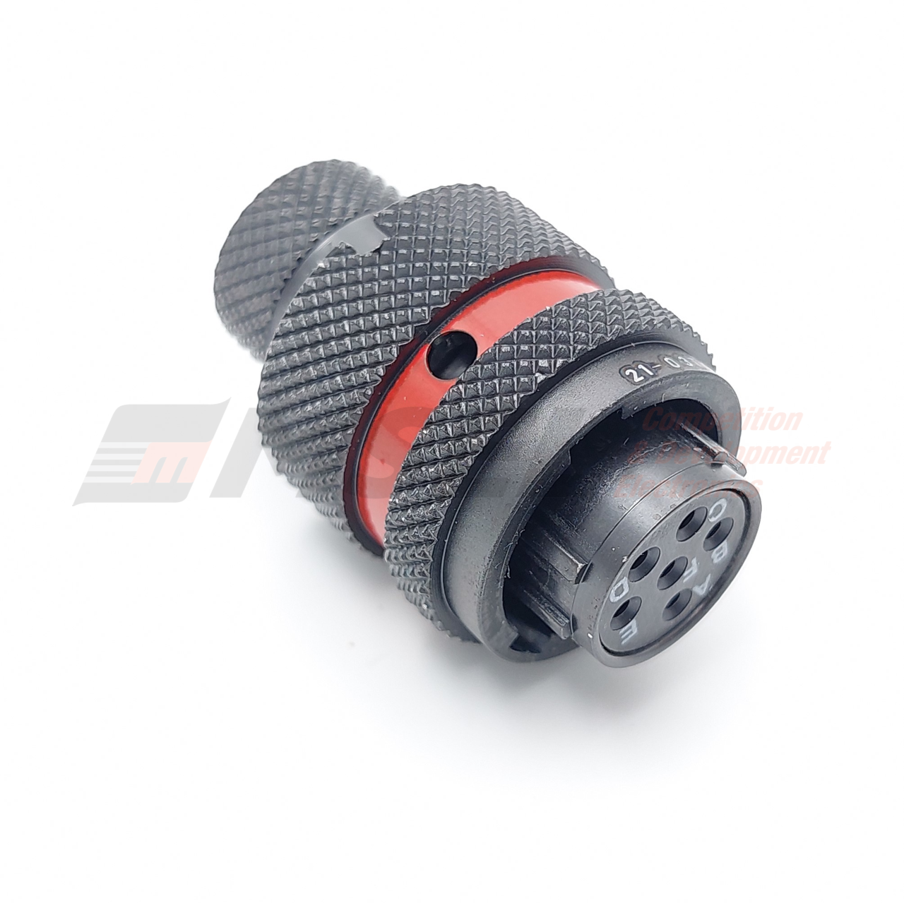 Autosport 6-Way Plug Connector with Size 20 Sockets - Red