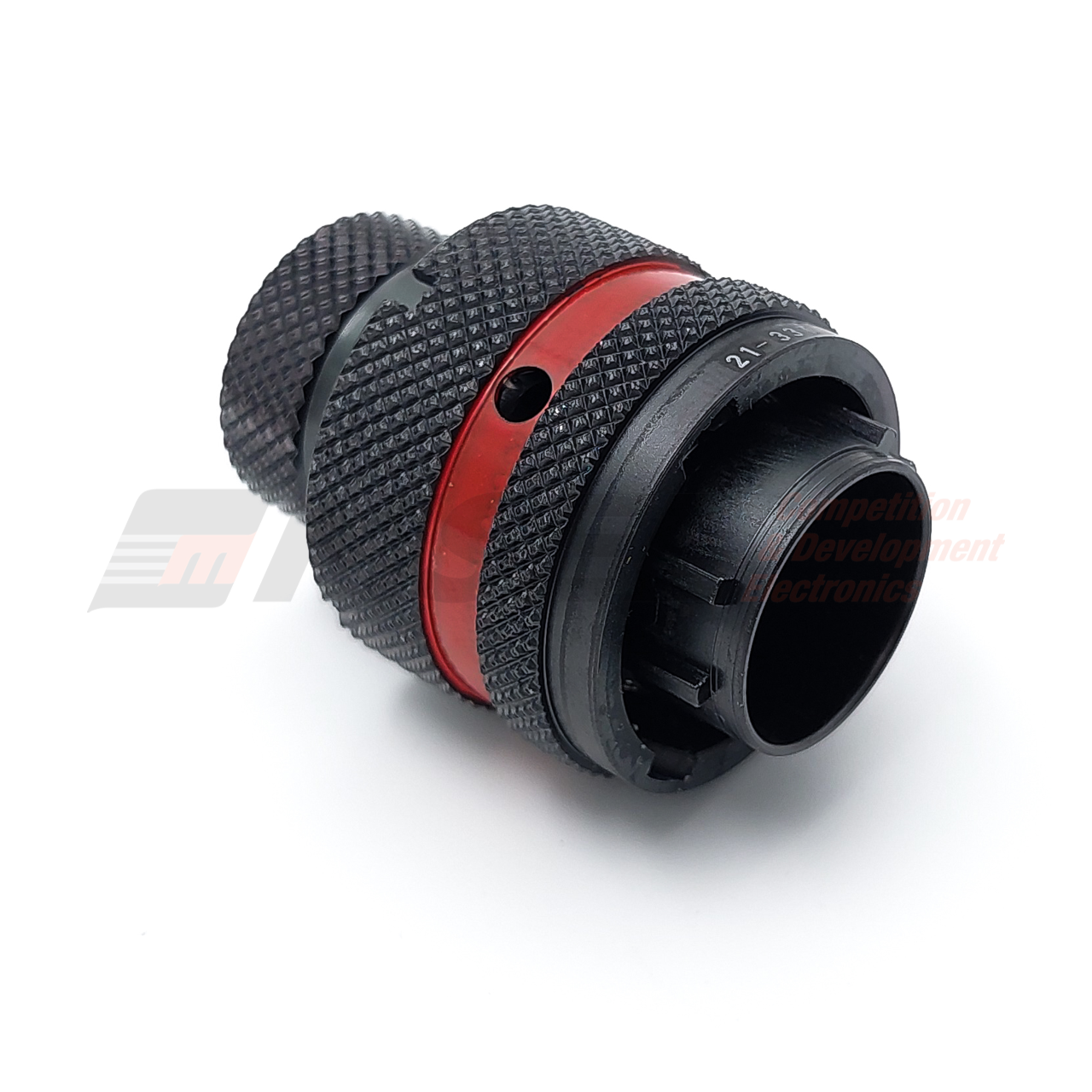 Autosport 8-Way Mixed Plug Connector with 6x size 22 and 2x size 12 Pins - Red