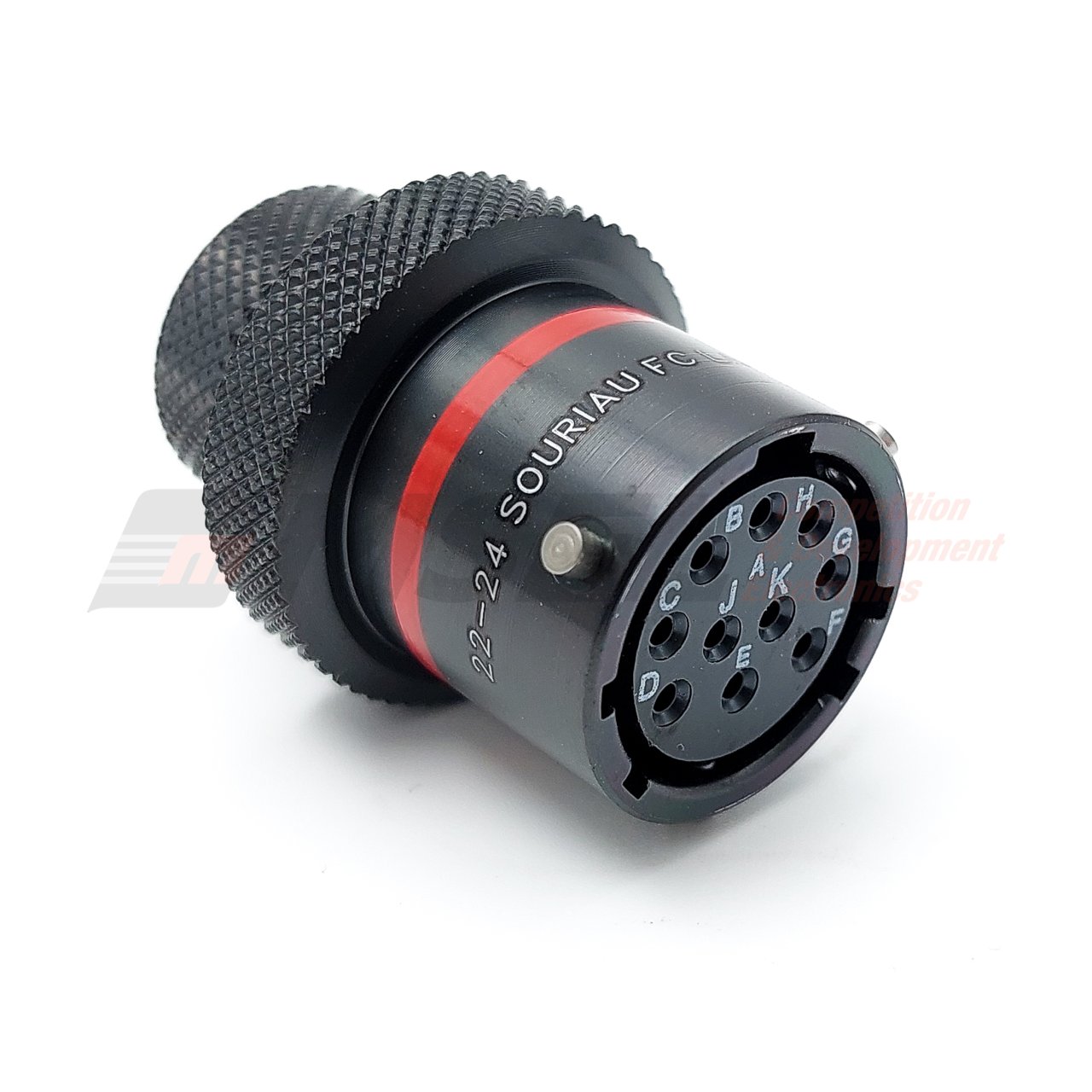 Autosport 10-Way In-line Receptacle Size 20 Sockets - Red