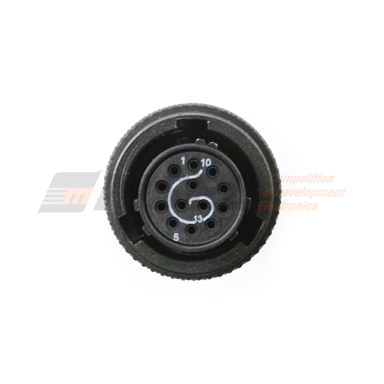 Autosport 13-Way Plug Connector with Size 22 Sockets - Yellow