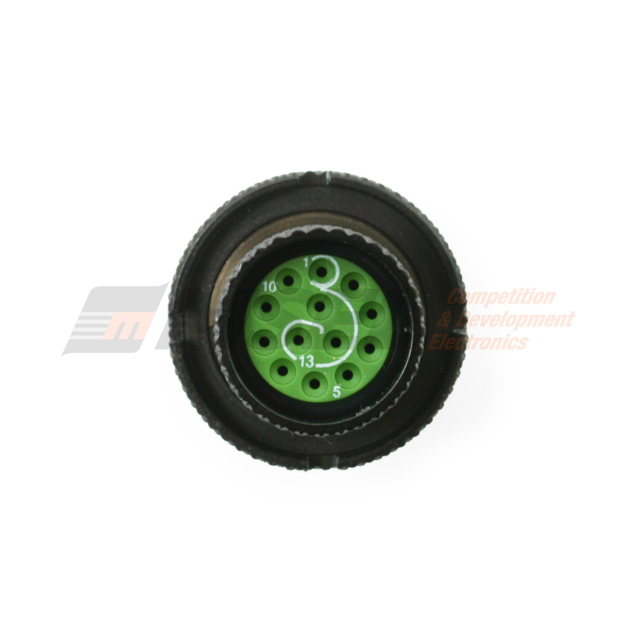 Autosport 13-Way Plug Connector with Size 22 Sockets - Yellow
