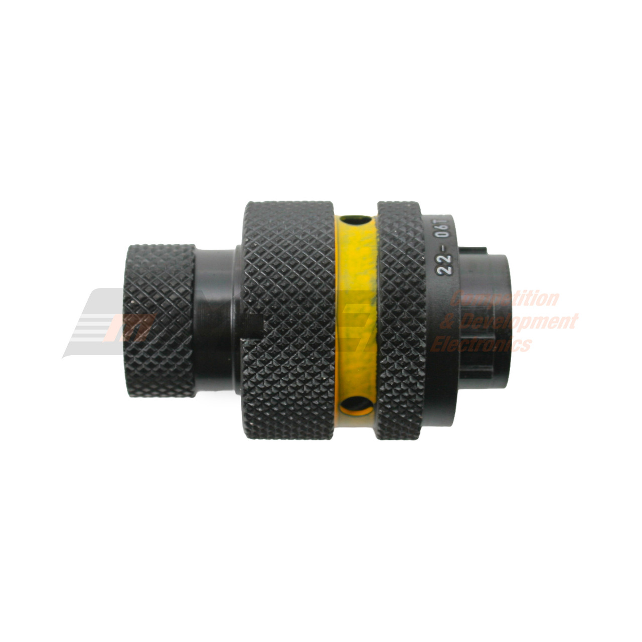 Autosport 13-Way Plug Connector with Size 22 Sockets - Yellow
