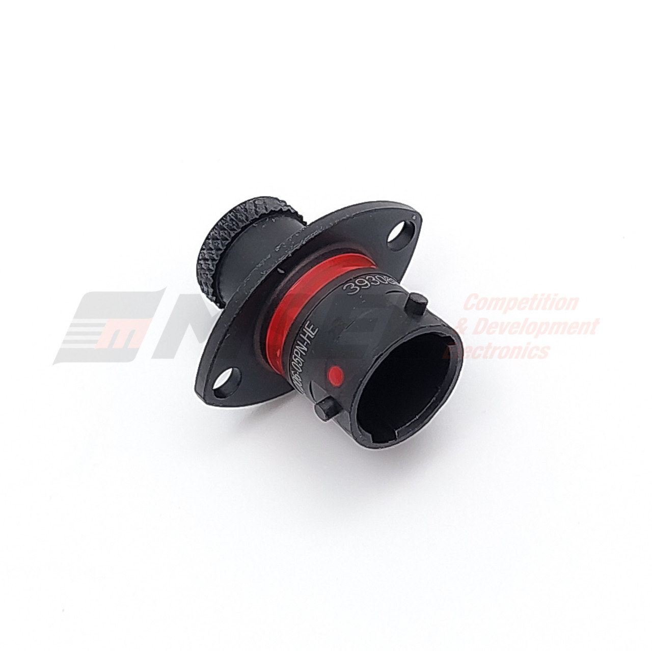 Deutsch Autosport Lite 5-Way Bulkhead Connector with Size 23 Pins - Red