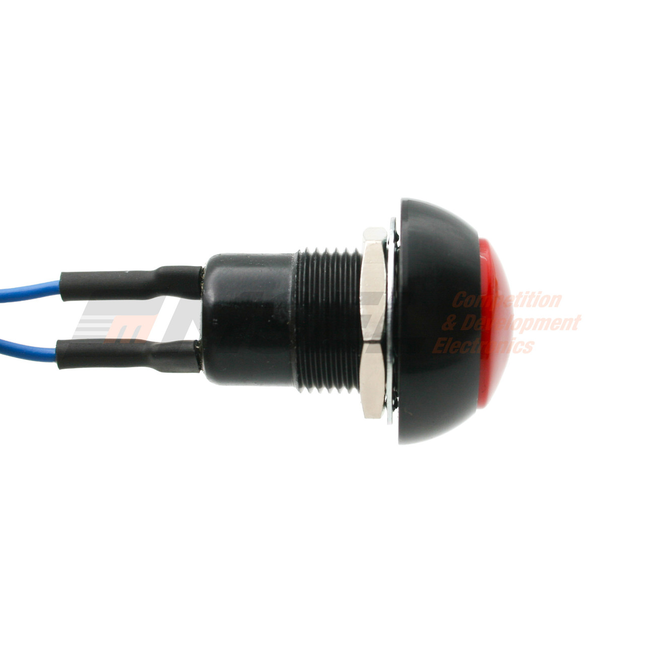 Otto Large Momentary Switch with Flylead - Red
