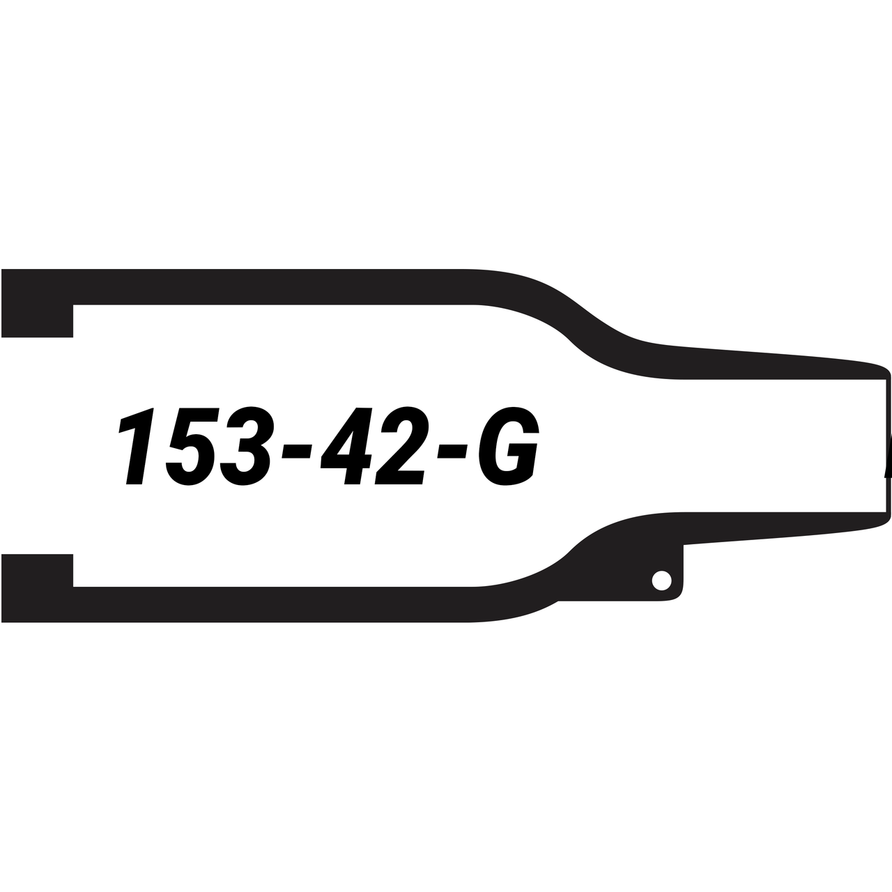 Hellerman 153-42-GW24 Moulded Straight Boot Pre-Glued
