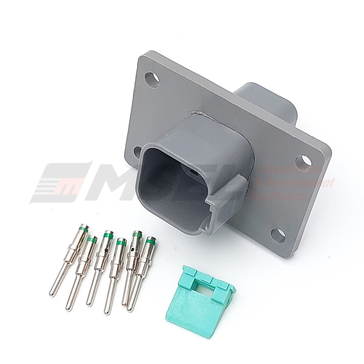 Deutsch DT 6-Way Bulk Head Receptacle Kit with Solid Pins