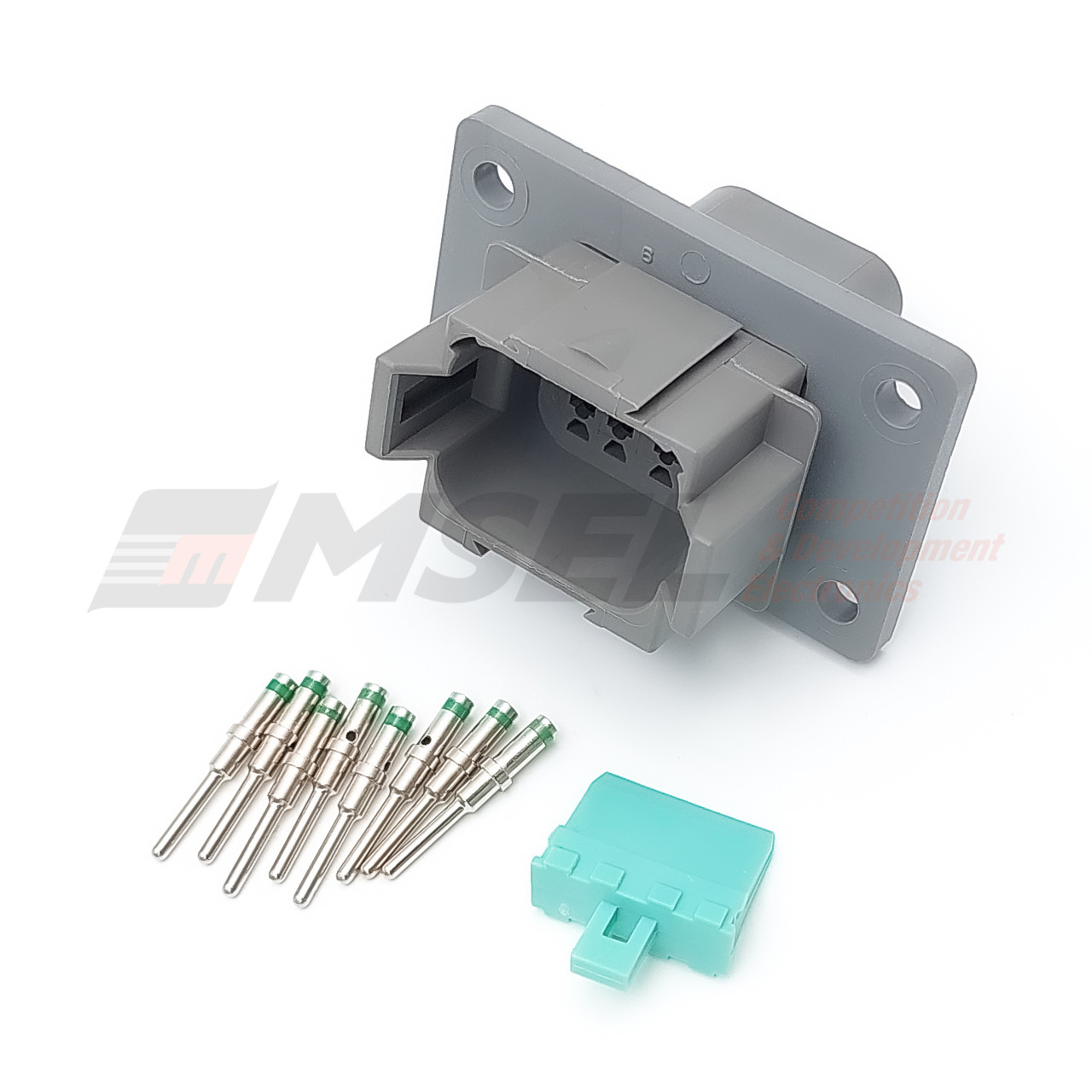 Deutsch DT 8-Way Bulk Head Receptacle Kit with Solid Pins
