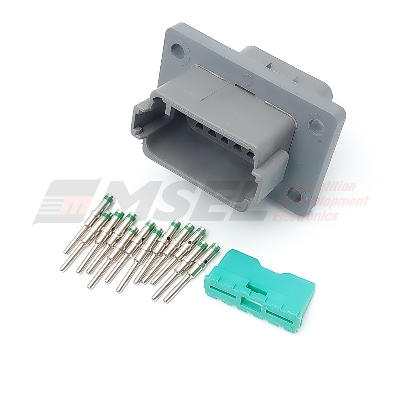 Deutsch DT 12-Way Bulk Head Receptacle Kit with Solid Pins