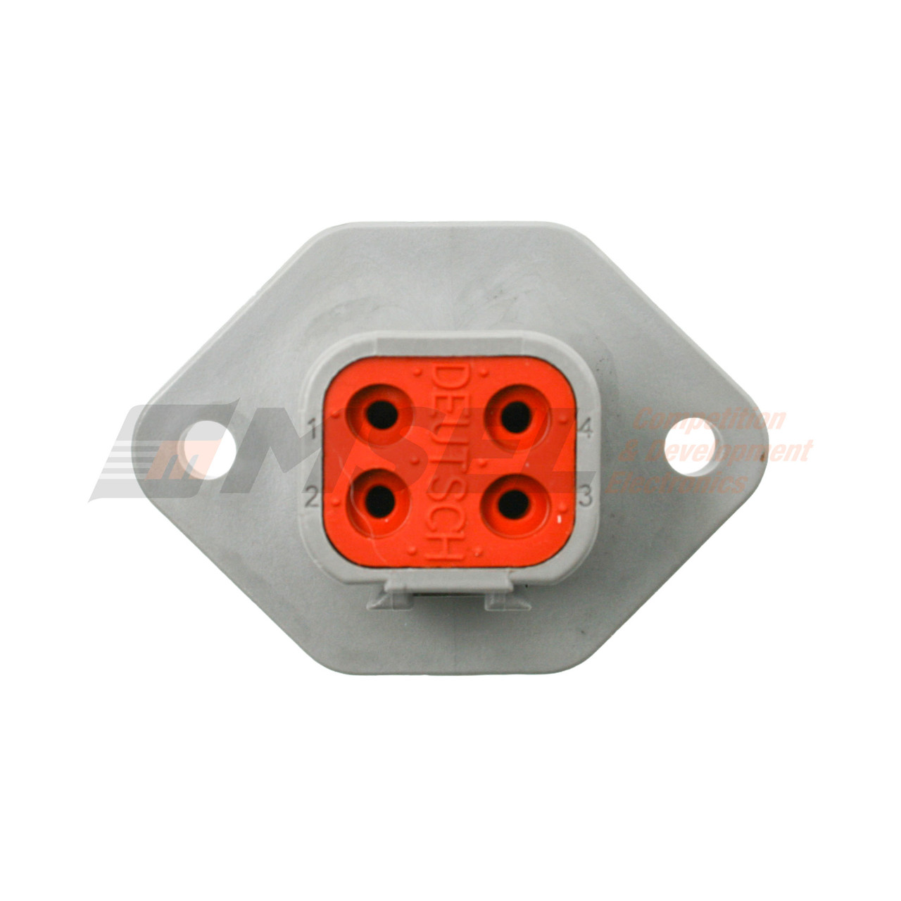 Deutsch DTP 4-Way Bulk Head Receptacle Kit with Solid Pins
