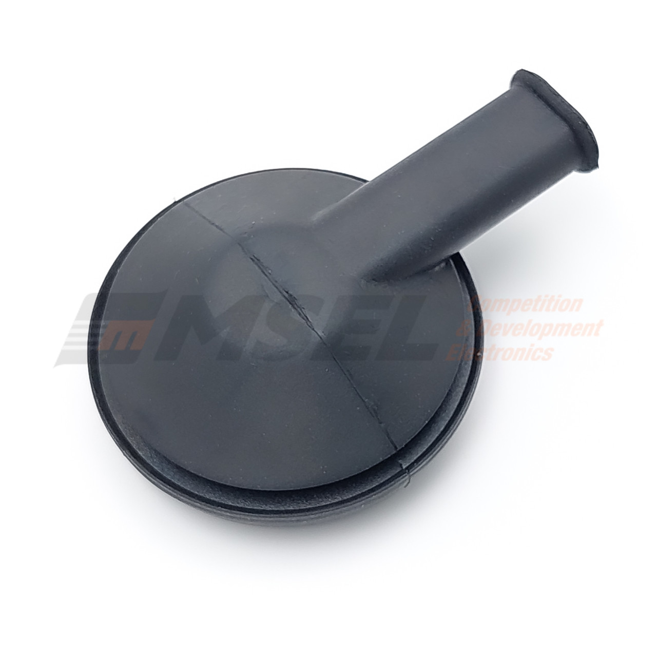 Grommet Low Profile 90 Degree - 2 x 5mm for 38mm Hole - 8mm High - Black