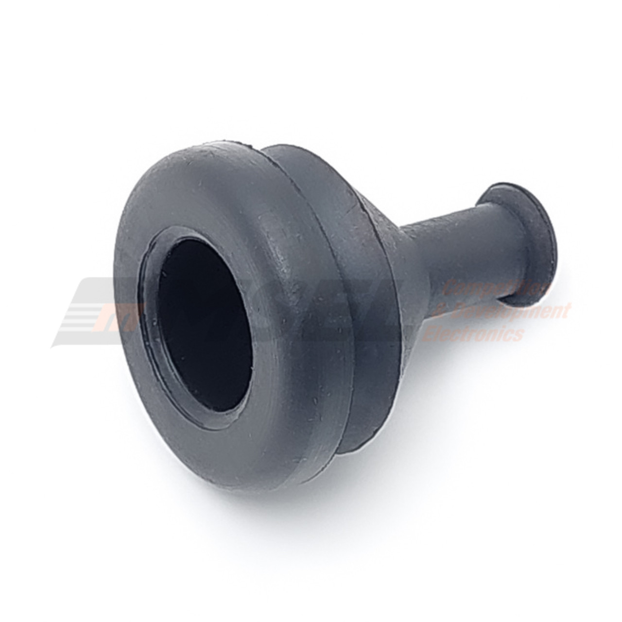 Grommet - 4mm for 15mm Hole, 25mm long - Black - 5 Pack