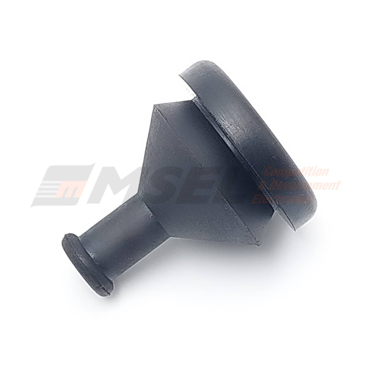 Grommet - 4mm for 15mm Hole, 25mm long - Black - 5 Pack