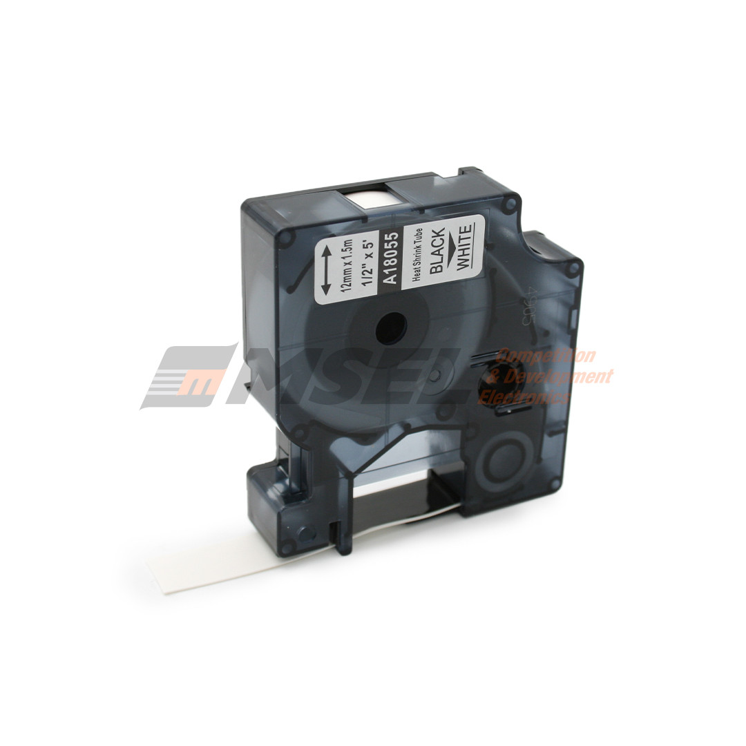 Rhino Compatible Heat Shrink Cartridge - 12mm x 1.5m - White