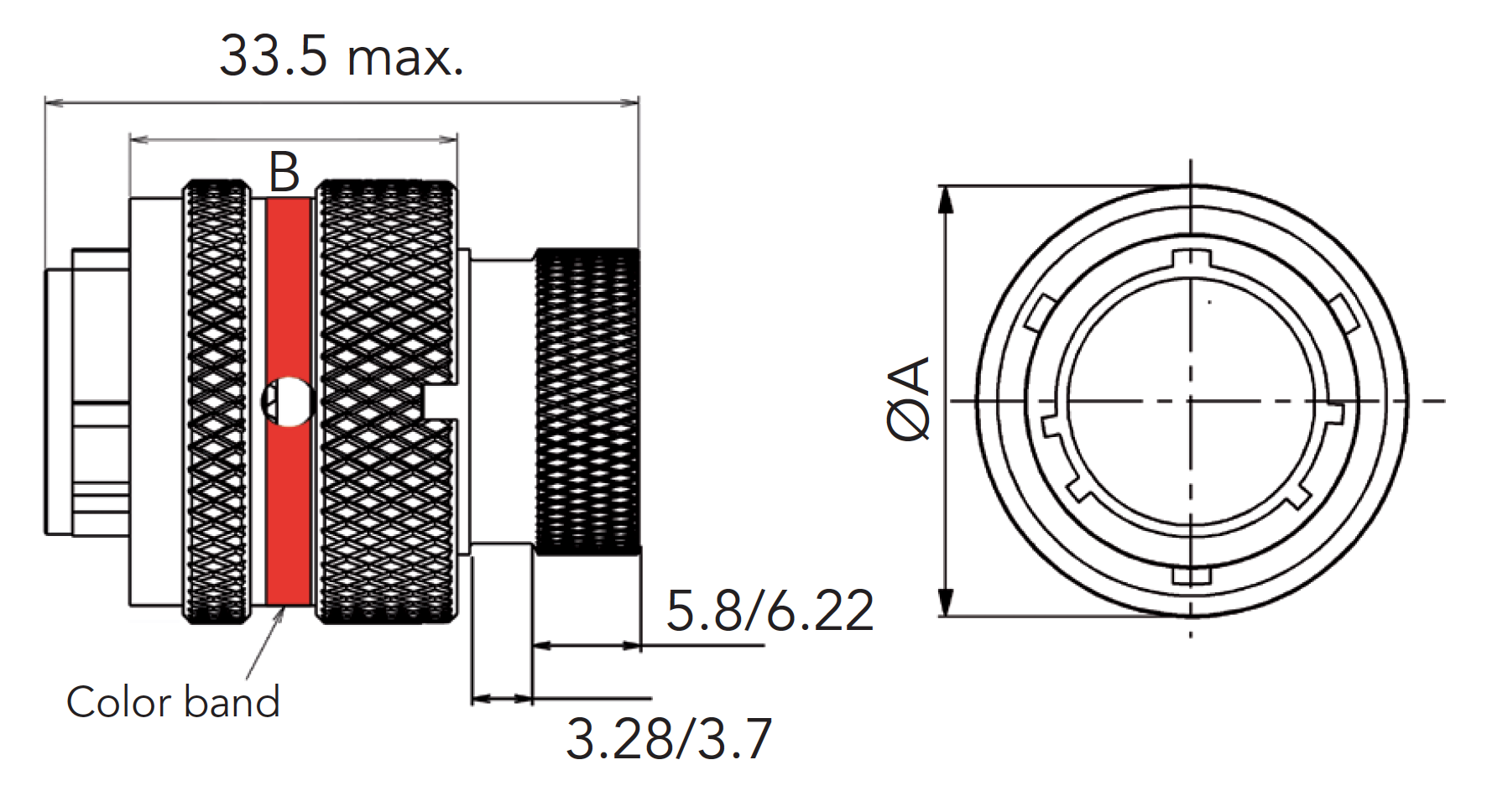 Autosport bulkhead connector dimensions