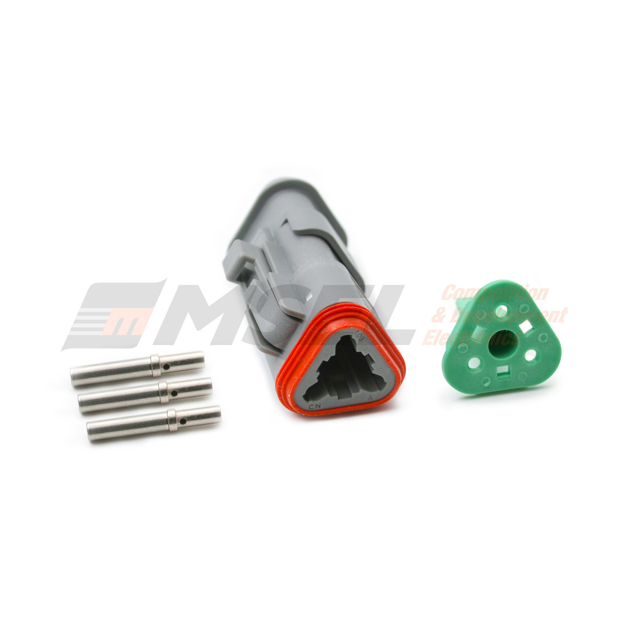 Deutsch DT 3-Way Plug Kit with Heatshrink Backshell