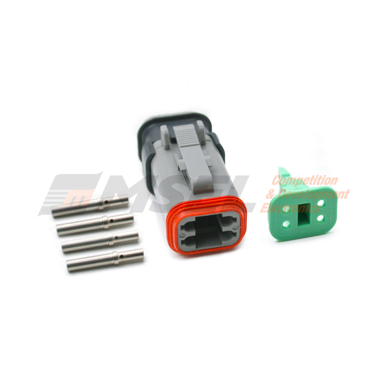 Deutsch DT 4-Way Plug Kit with Heatshrink Backshell