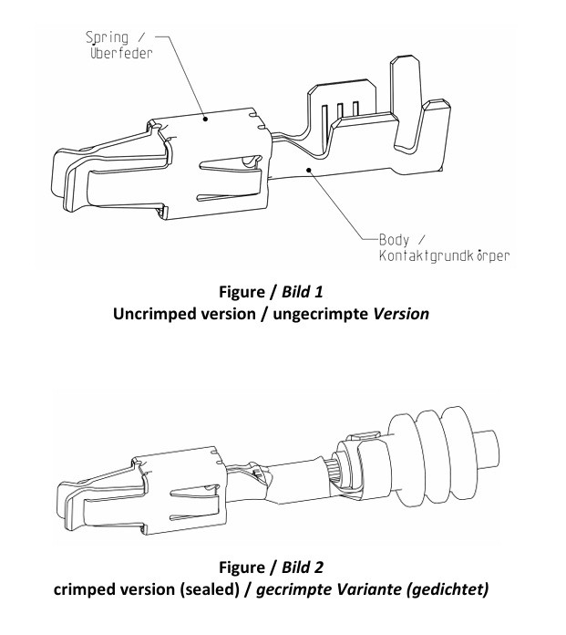 Terminal for Junior Timer Connector Female 24 to 20AWG  - Gold Plated