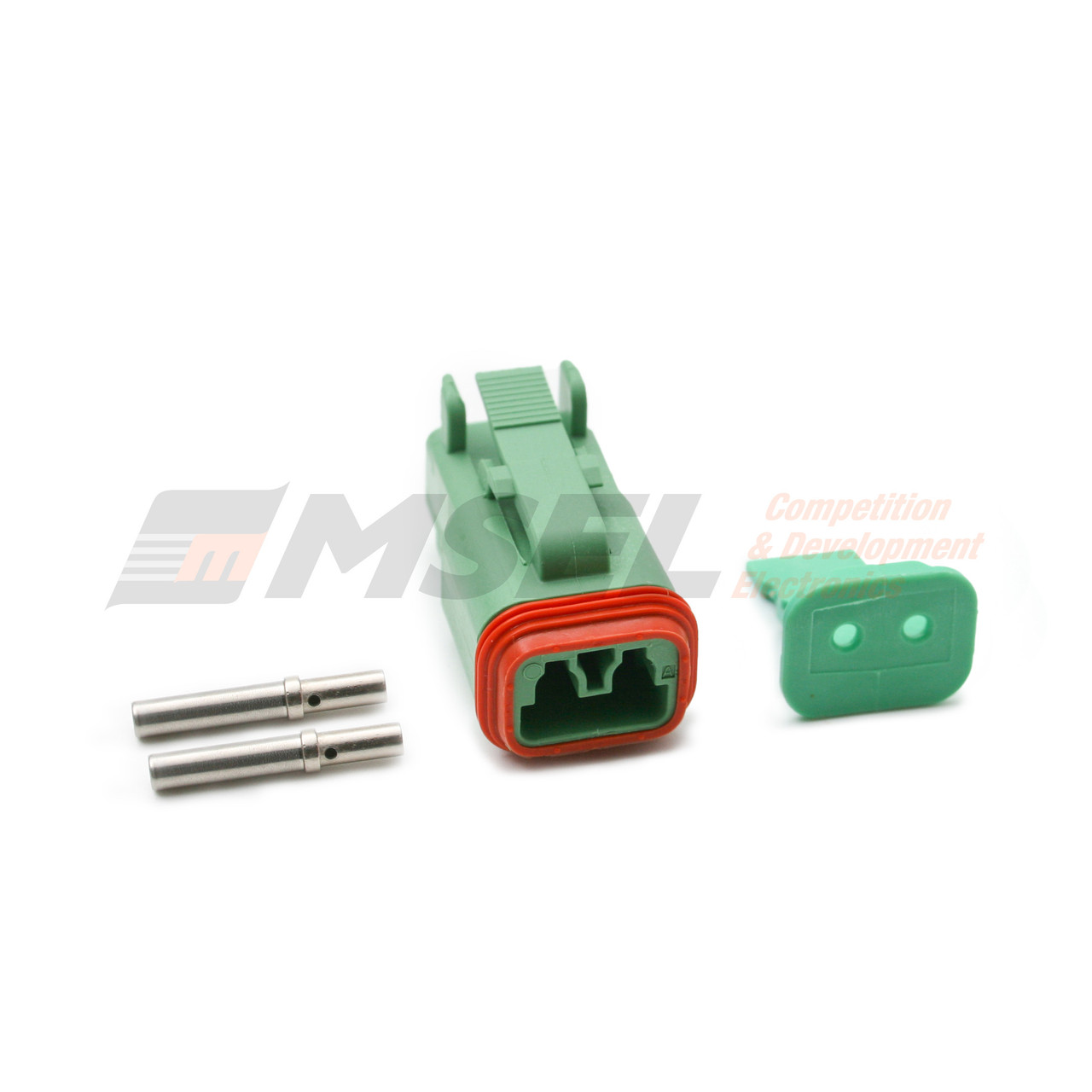 Deutsch Colour DT 2-Way Plug Kit with Solid Sockets