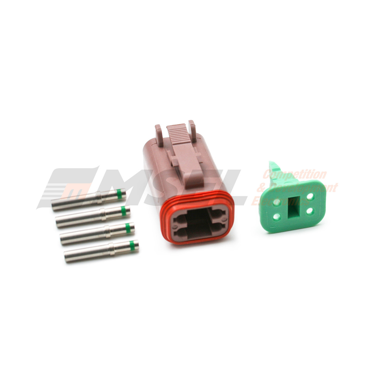 Deutsch Colour DT 4-Way Plug Kit with Solid Sockets