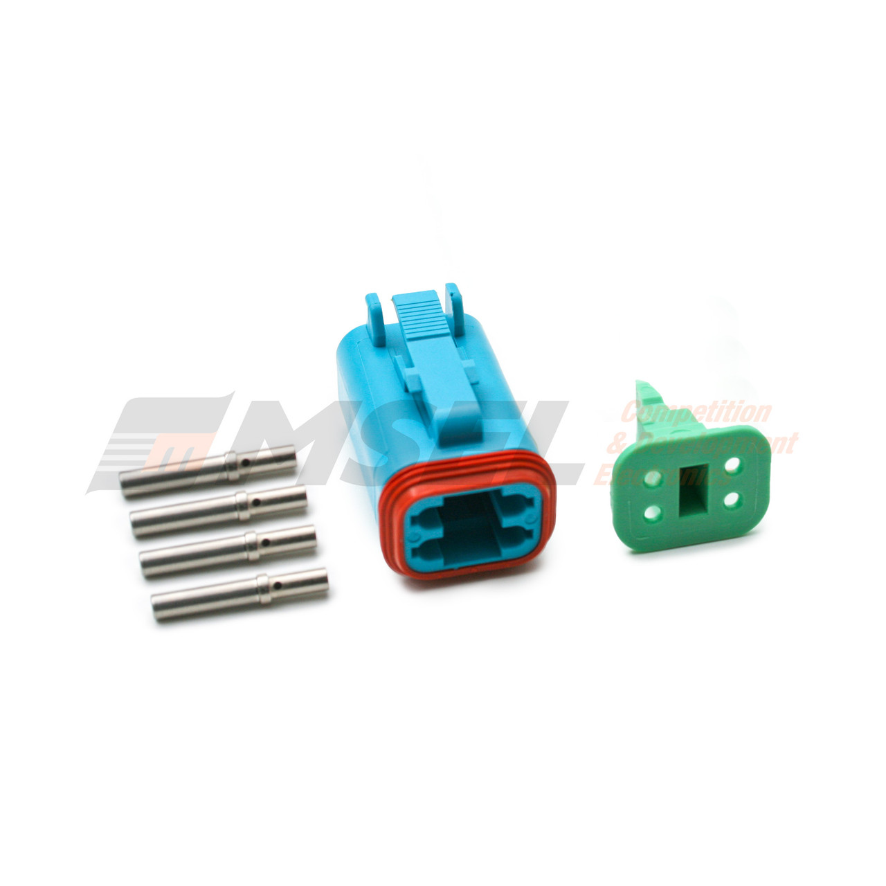 Deutsch Colour DT 4-Way Plug Kit with Solid Sockets