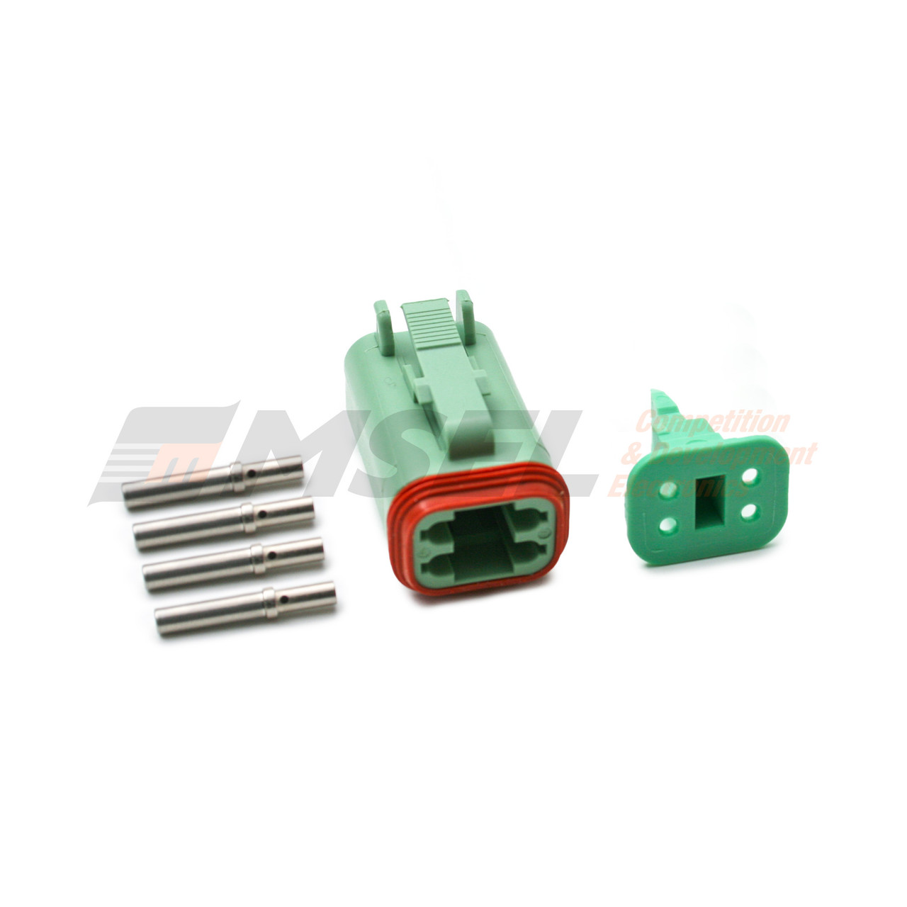 Deutsch Colour DT 4-Way Plug Kit with Solid Sockets