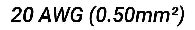 20 AWG (0.5mm²)