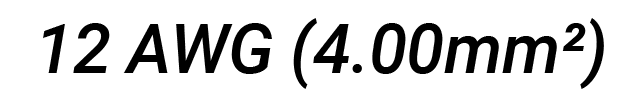 12 AWG (4mm²)