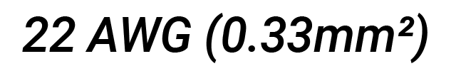 22 AWG (0.33mm²)
