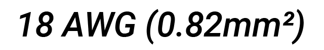 18 AWG (0.82mm²)