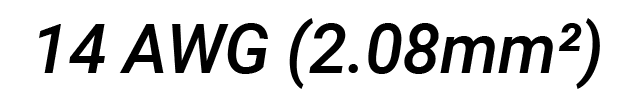 14 AWG (2.08mm²)