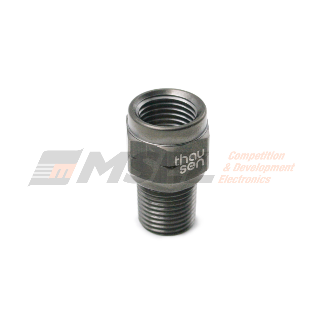 M10 x 1 to 1/8" BSPT Pressure Sensor Adapter Vertical